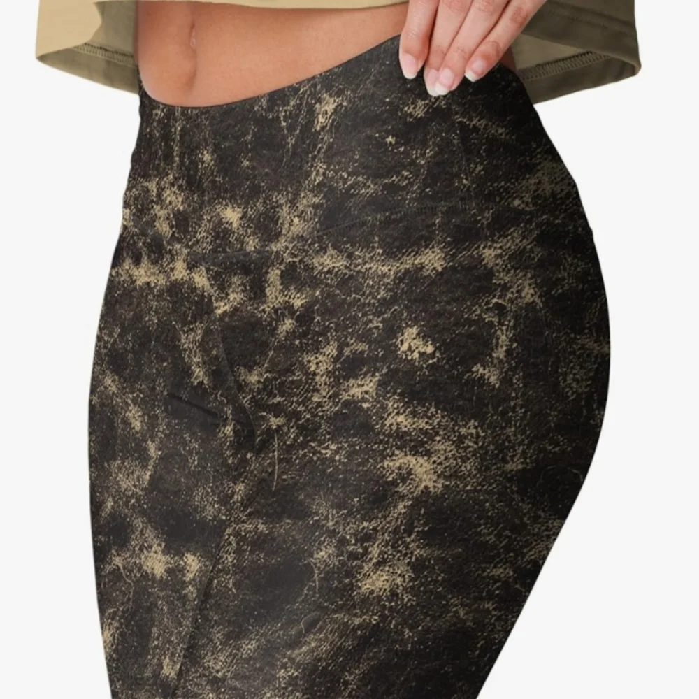 NWT Womens NFL New Orleans NOLA Saints Black & Gold Foco Cloud Leggings Football